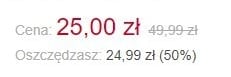 cena promocyjna 25 zł oszczędzasz 24,99 zł